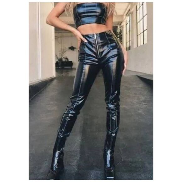 I.AM.GIA āPatent Vegan Leather Pants M Winona - Picture 1 of 12